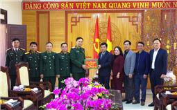 Thiếu tướng Lê Văn Thơ thăm, chúc tết tại Lạng Sơn